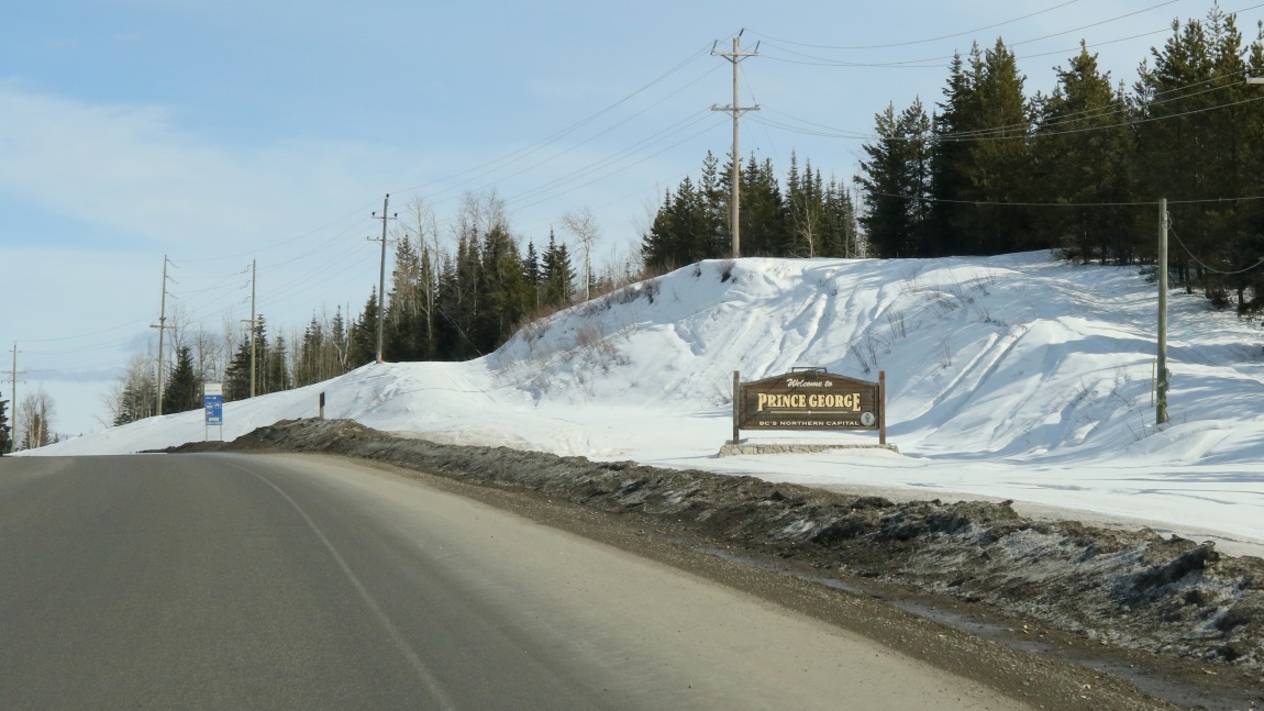 Approaching Prince George