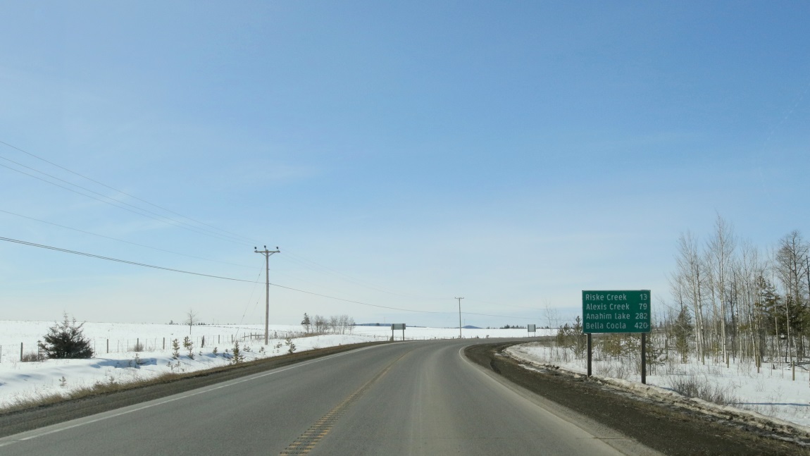 Eight miles East of Riske Creek