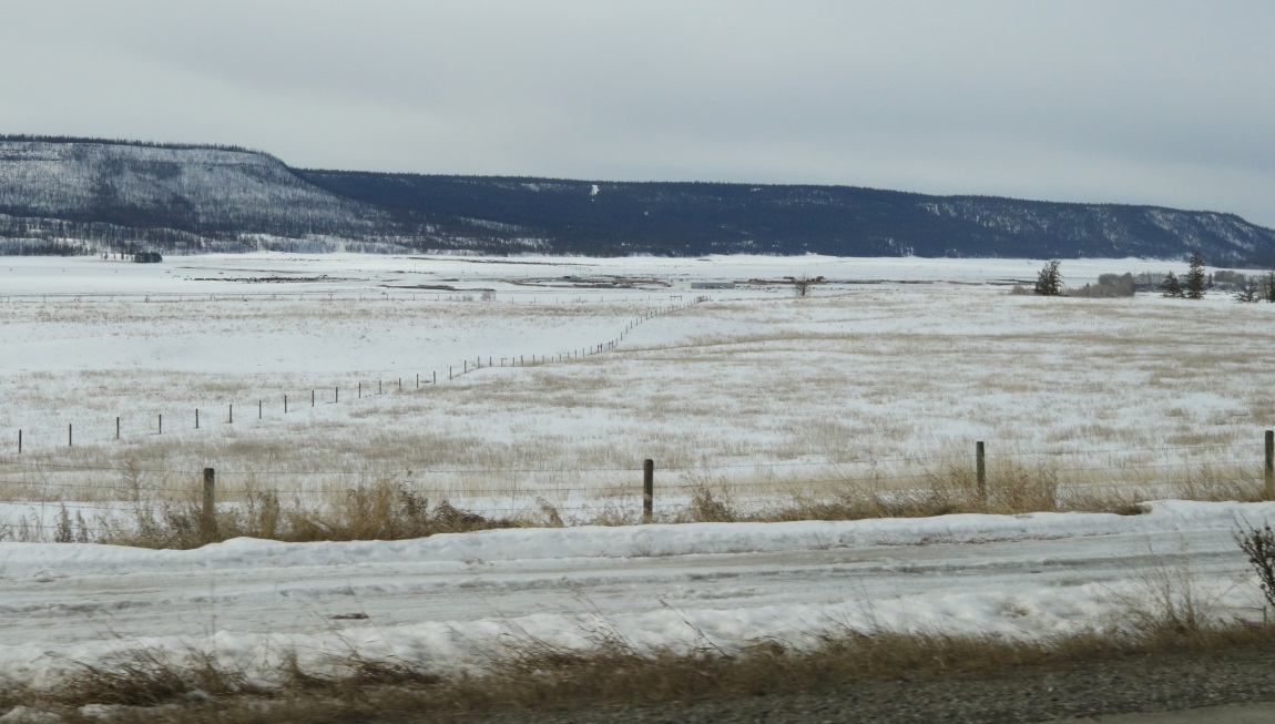 Large farm two miles Southeast of Alexis Creek