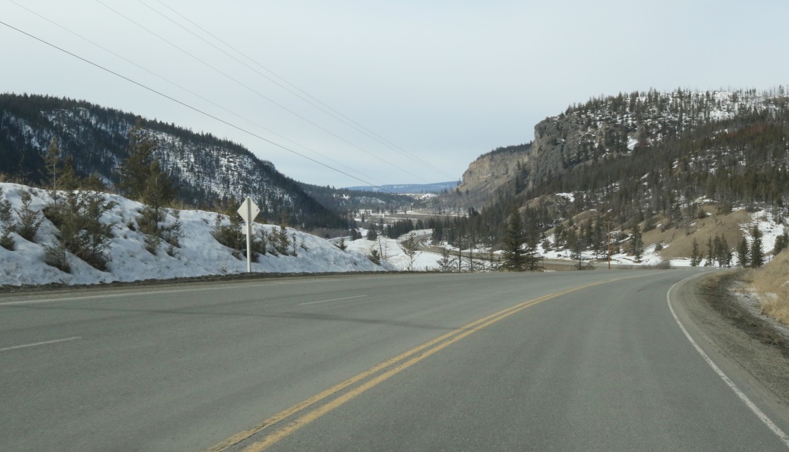 Three miles West of Alexis Creek
