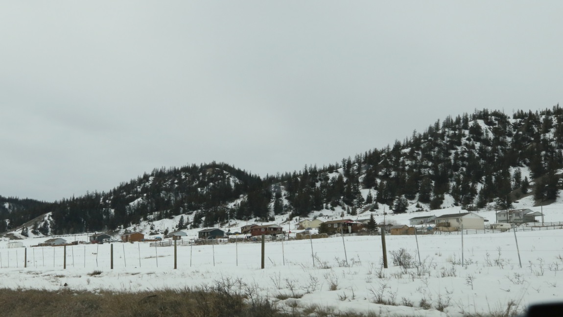 Residential area six miles East of Chilanko Forks