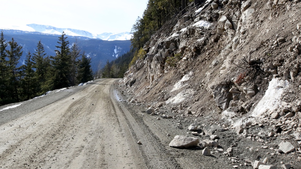 Looking back down Heckman Pass