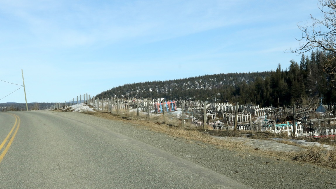 Graveyard six miles East of Chilanko Forks
