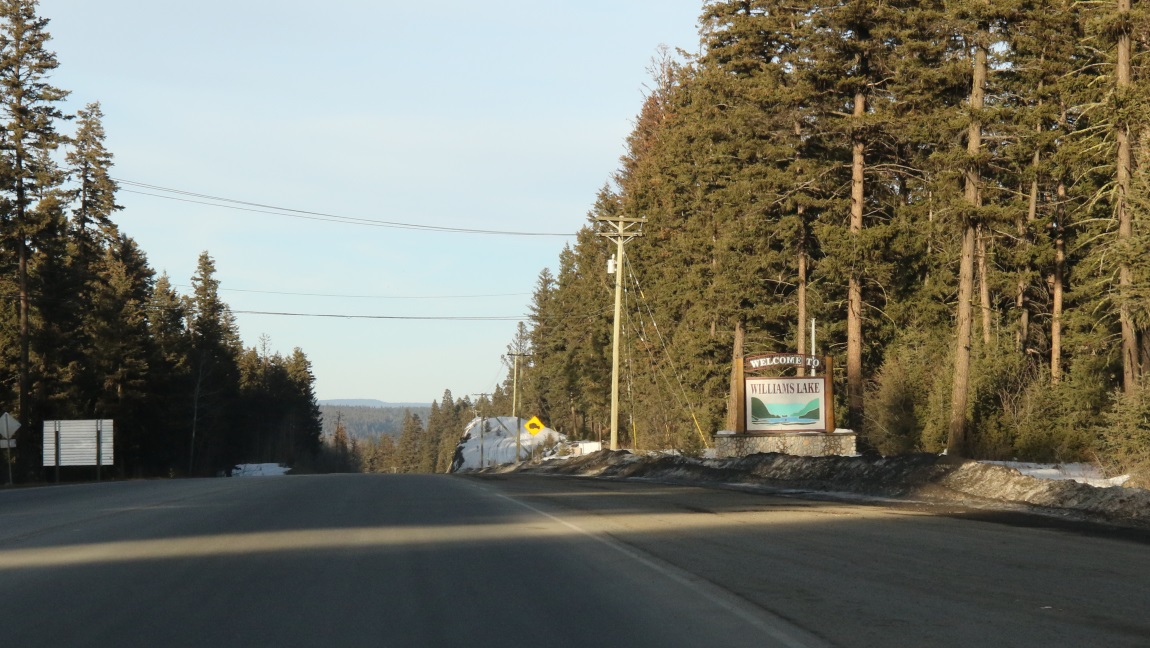 Approaching Williams Lake
