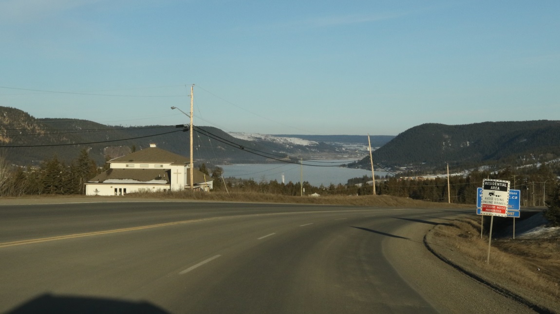 Descending into Williams Lake