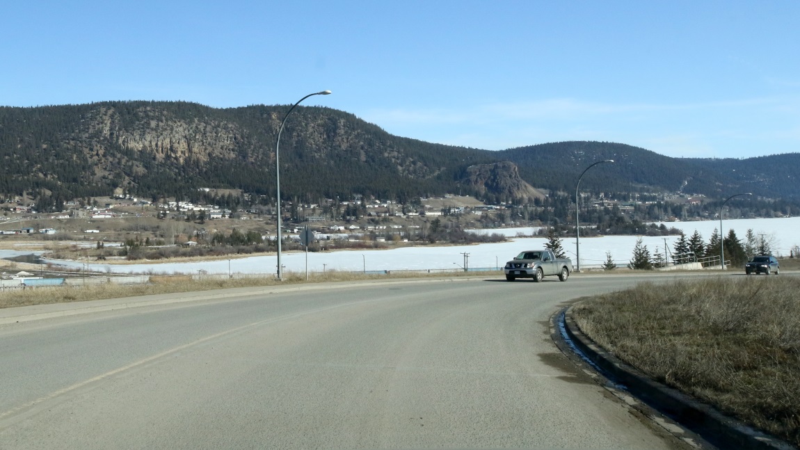 Our hotel is across the lake