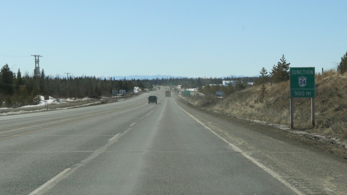 Junction with Little Fort Highway 24