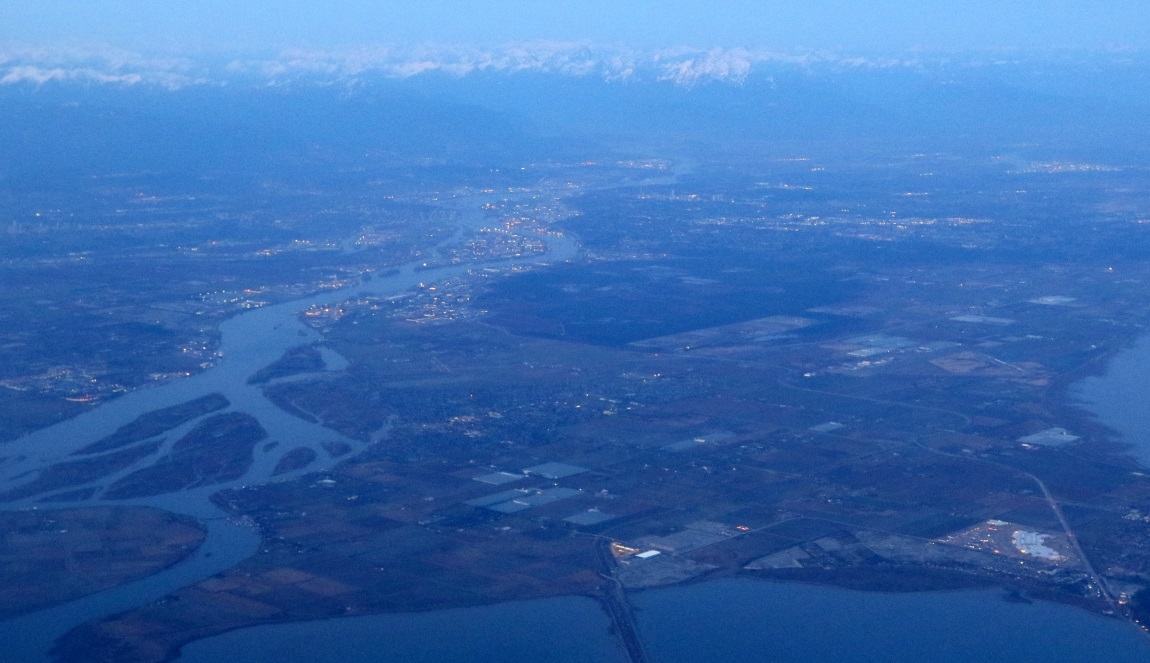 Fraser River and the area South of Vancouver