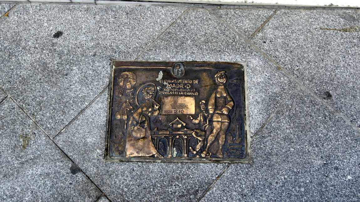 Plaque in the ground