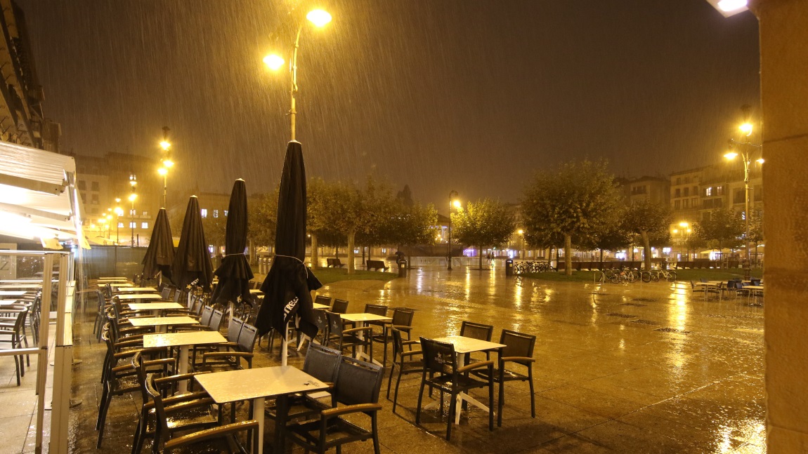 Pouring rain