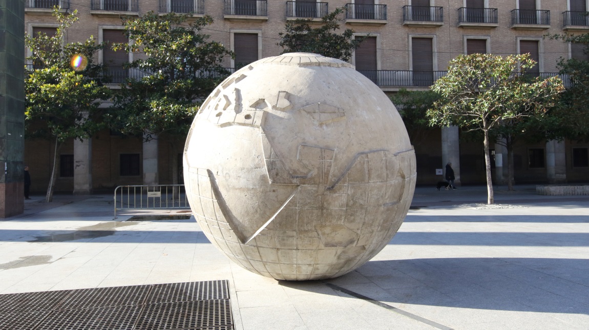 Somewhat inaccurate stone globe