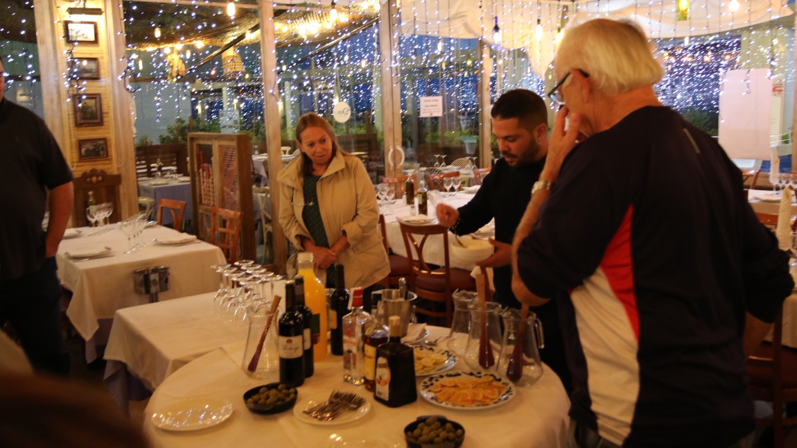 Sangria making demonstration