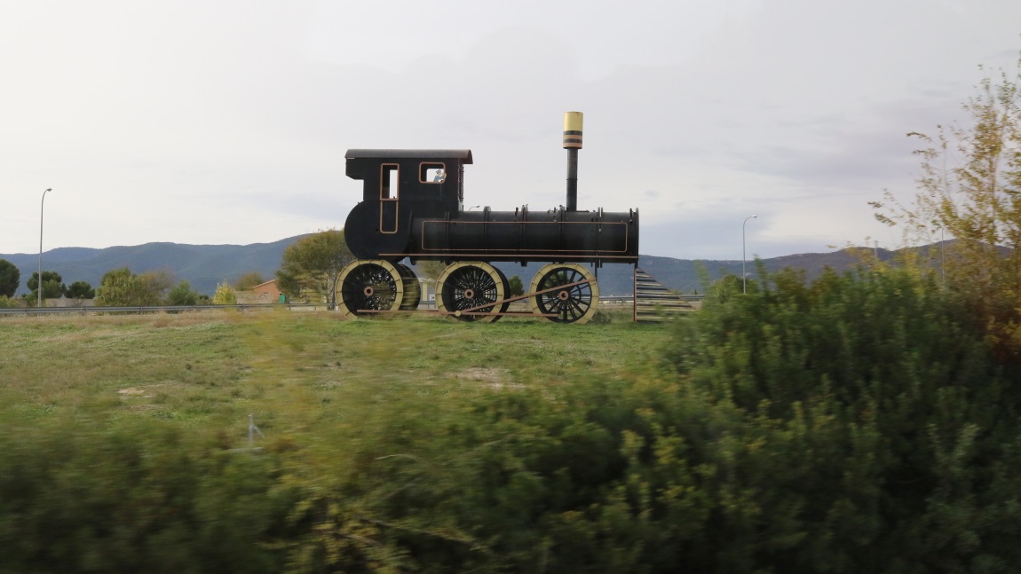 Train sculpture
