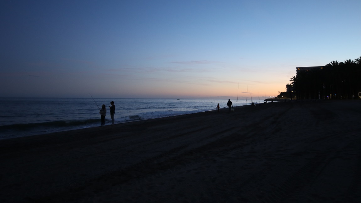 On the beach