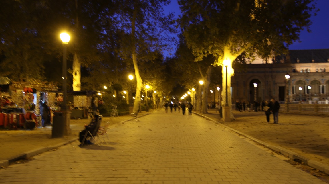 Walkway next to Plaza de Espaa