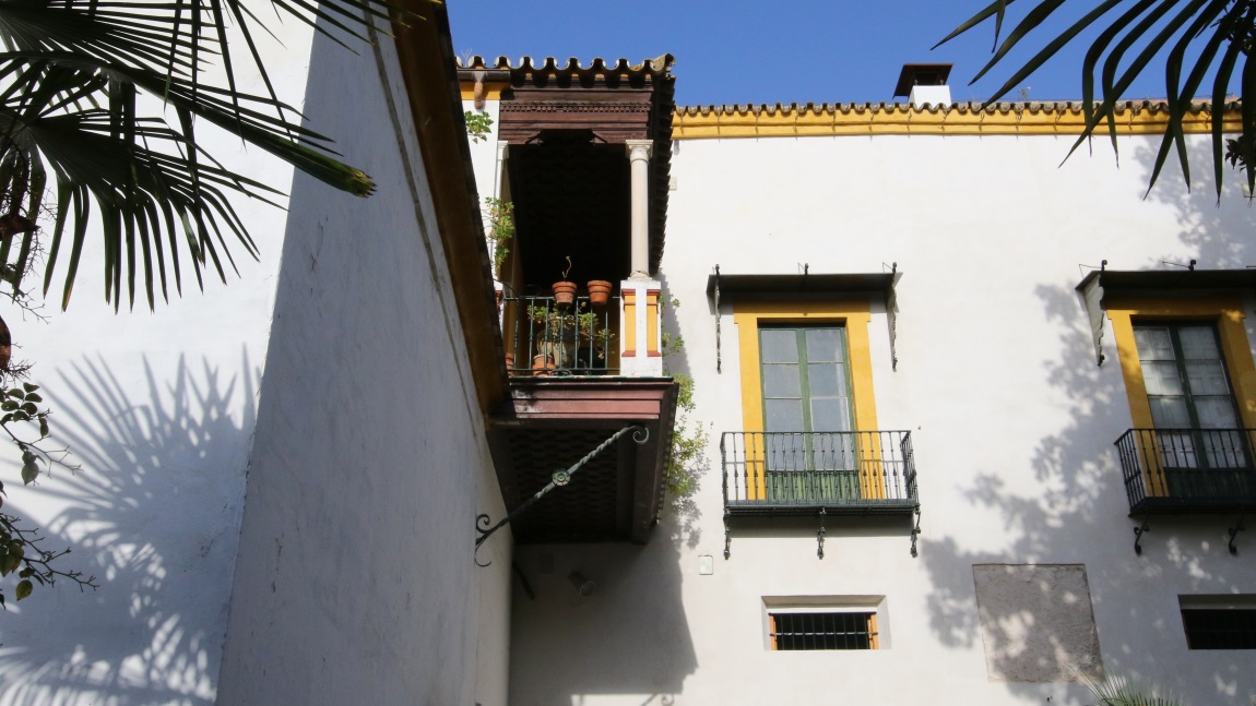 Nice balcony over the garden