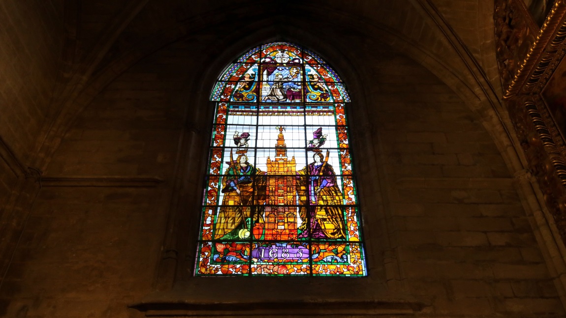 Stained glass panel