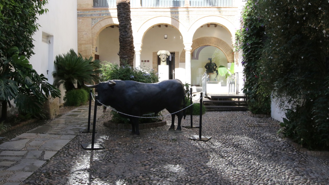 Outside the Bullfighting Museum