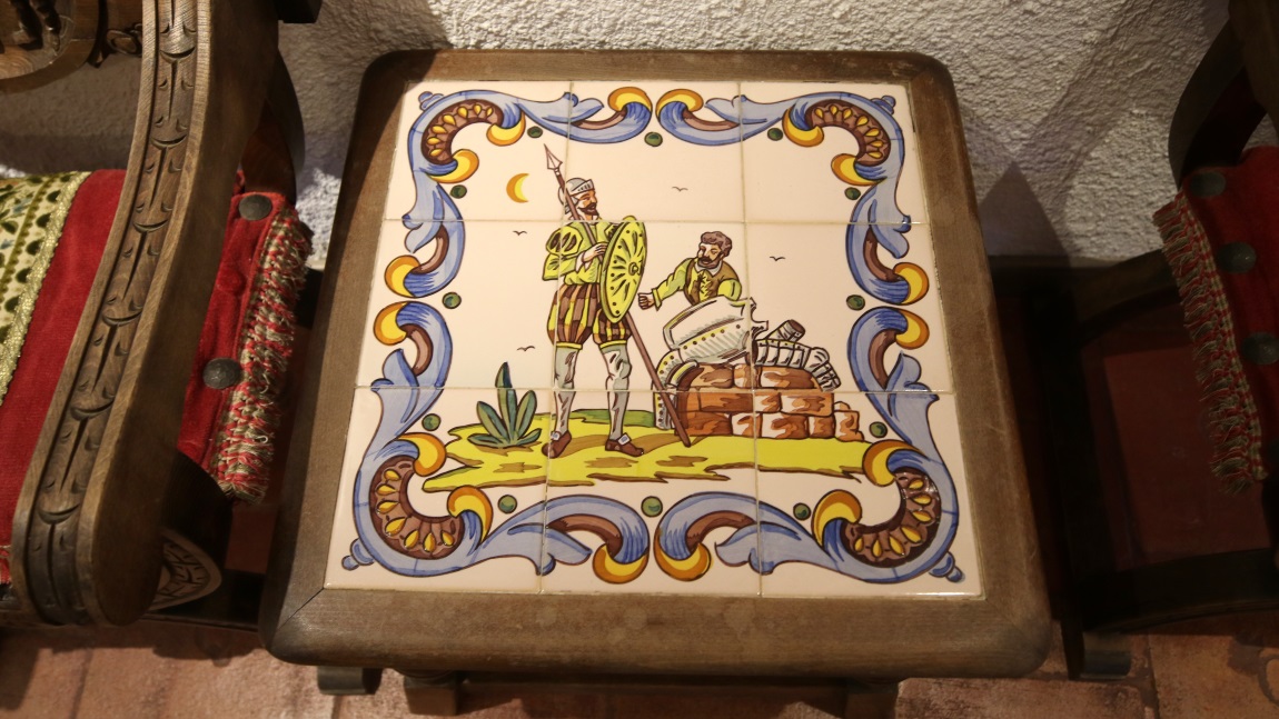 Don Quixote tile table
