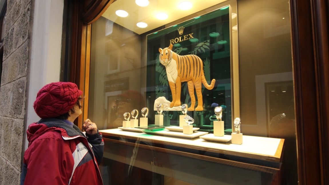 Expensive window display