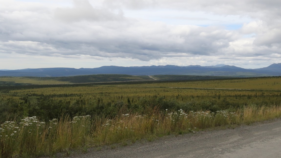 Elliott Highway continuing to the west