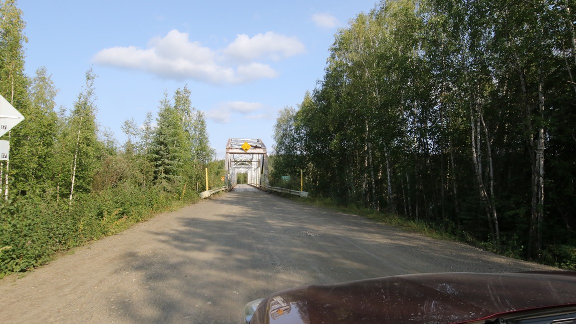 Narrow bridge over Birch Creek