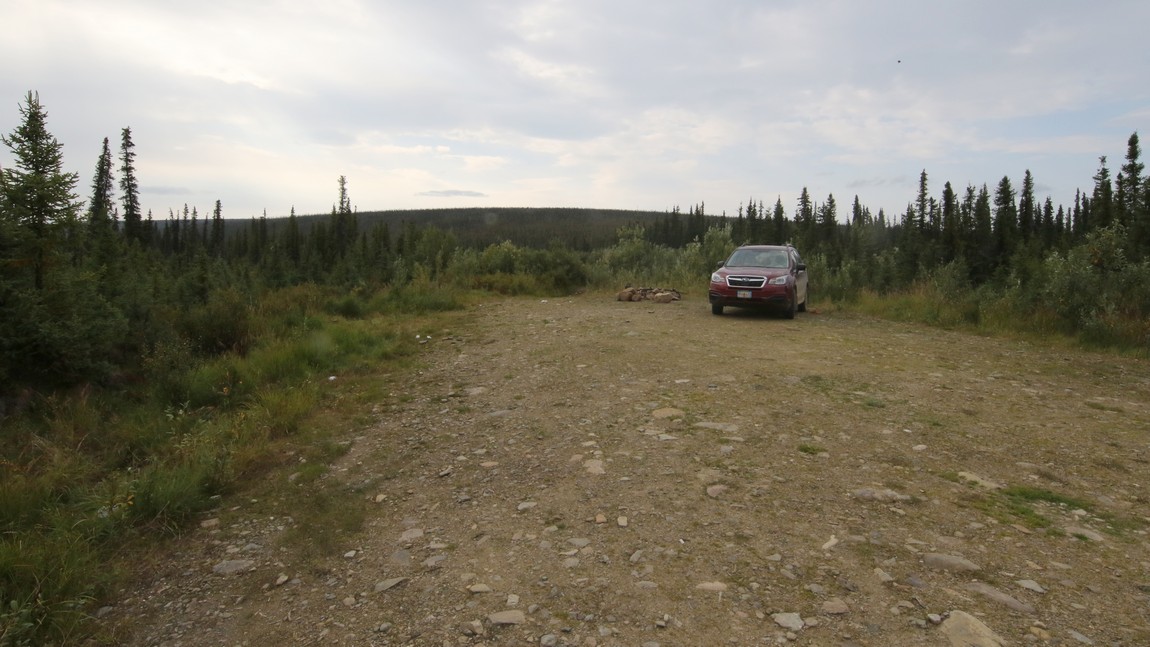 Camping spot in Nome Creek