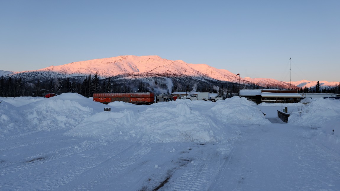 Morning view in Coldfoot