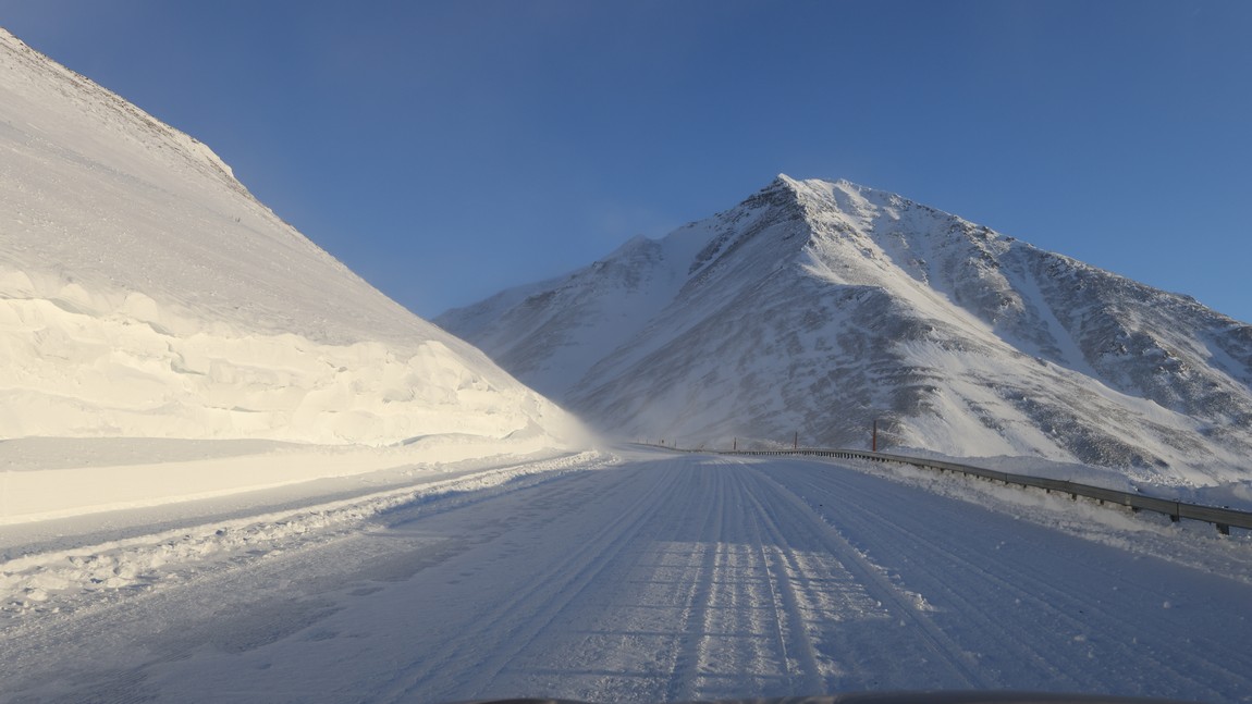 Climbing into Atigun Pass