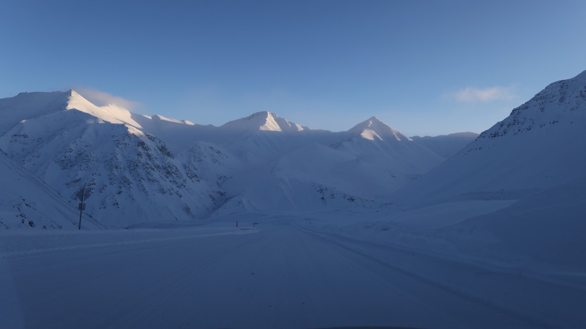 Heading down out of Atigun Pass