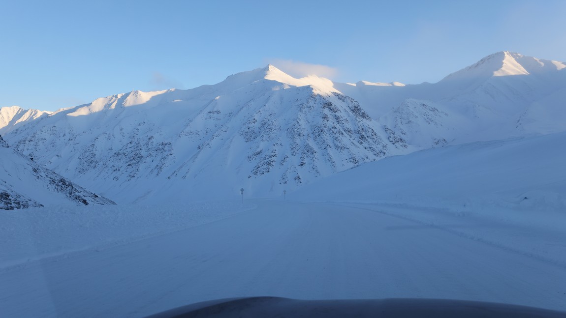 Heading down out of Atigun Pass