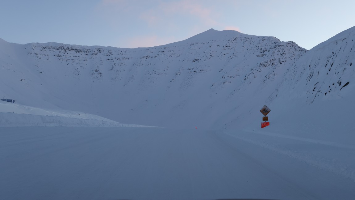At the top of Atigun Pass