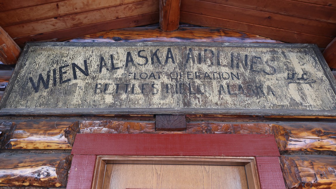 Old Wein Alaska Airlines sign