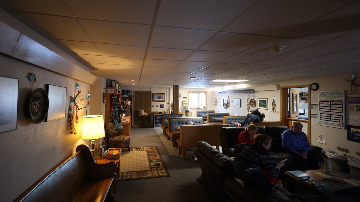 Inside the Aurora Lodge