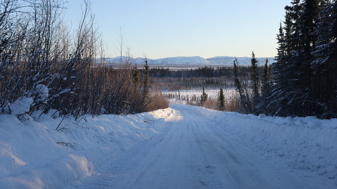 Approaching one of two river crossings