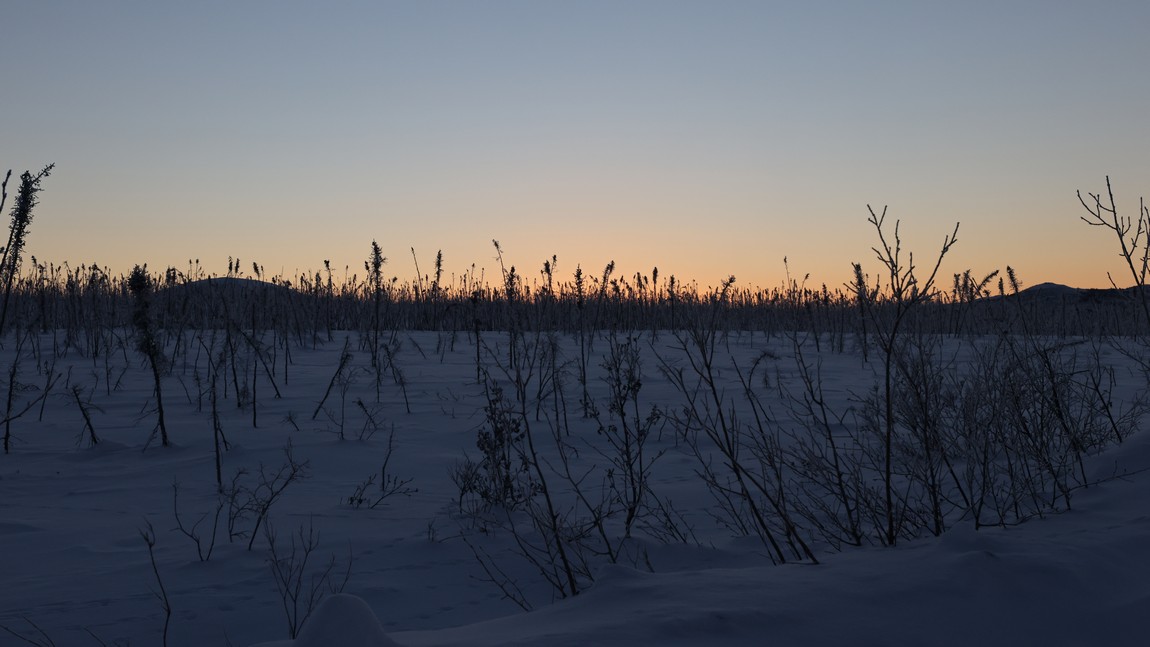 Looking toward the sunset in the southwest